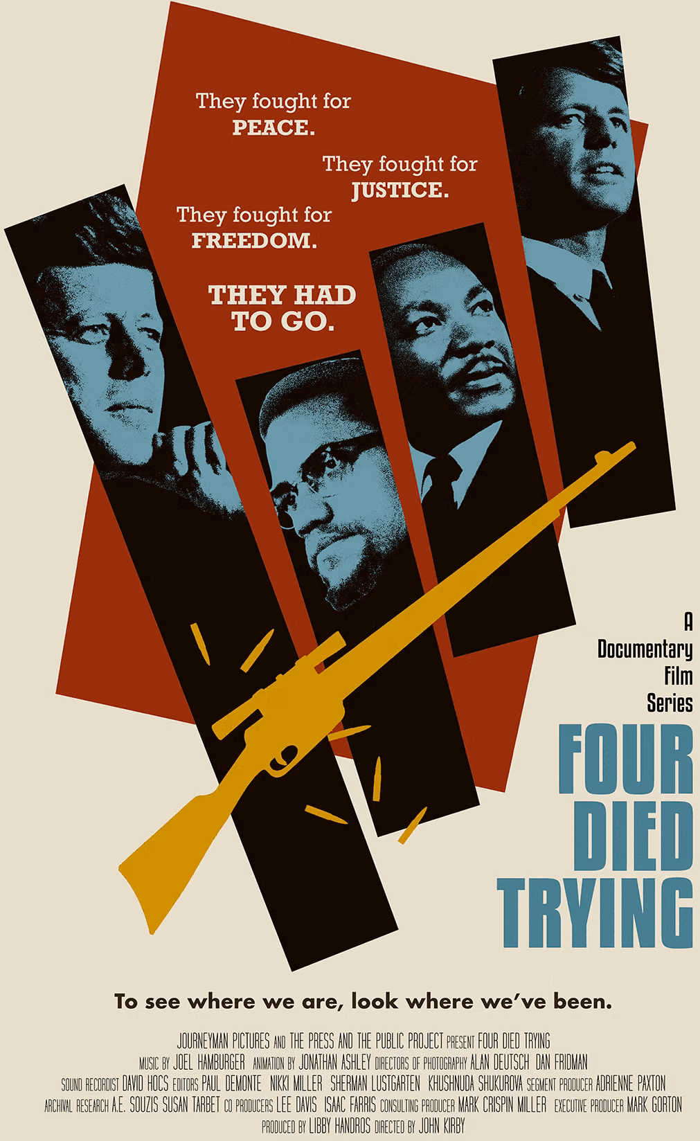 A Poster for the documentary series Four Died Trying